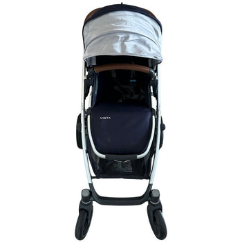 UPPAbaby Vista V1 Stroller - Taylor (Indigo/Silver/Saddle Leather) - (2019)