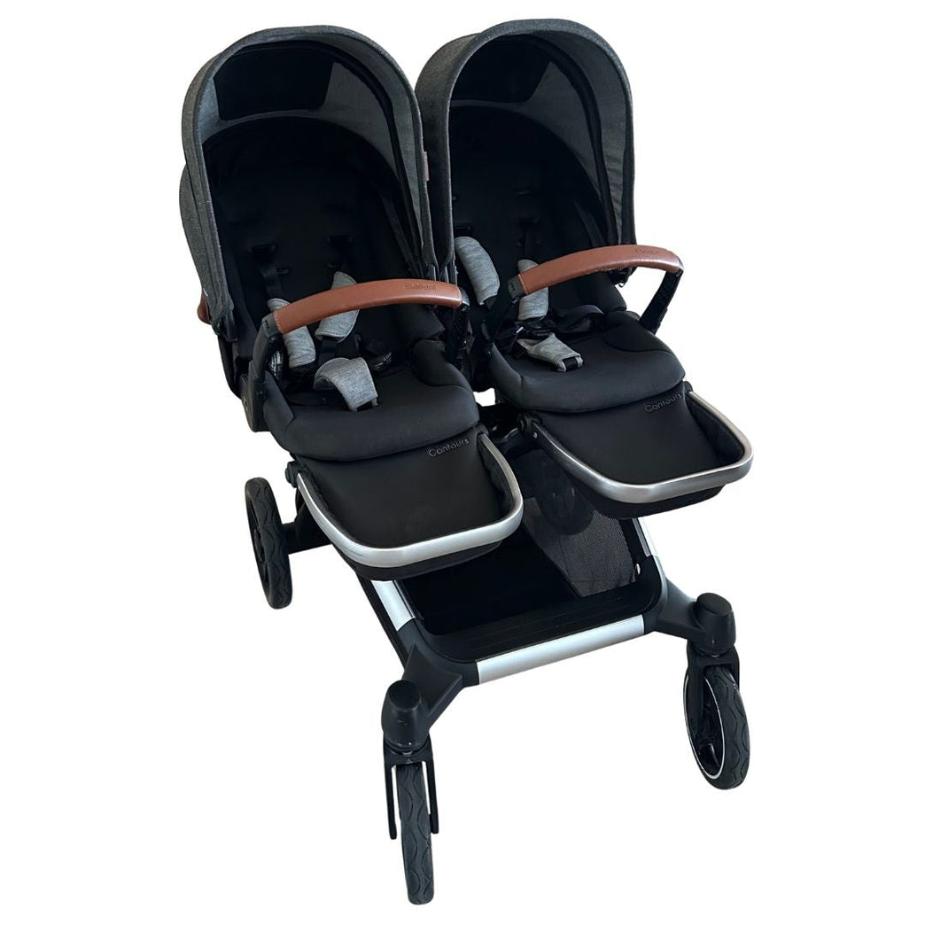 Contours Element Convertible Side-by-Side Double Stroller - Storm Grey