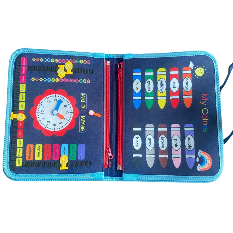 Busy Board Learning Toy-Blue