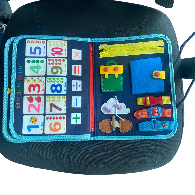 Busy Board Learning Toy-Blue