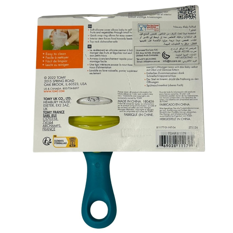 Boon Silicone Teething Feeder - Green/Blue