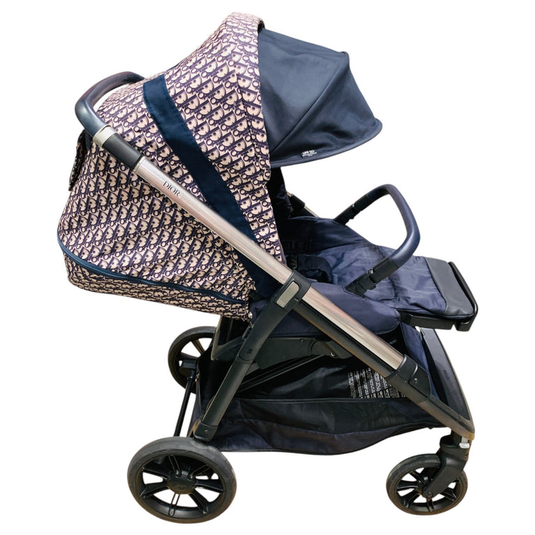 Christian-Dior-Bassinet-and-Stroller-Combo-Blue-and-Beige-Water-1-3