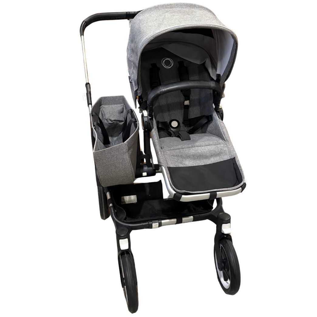 Bugaboo Donkey 3 Mono Seat Stroller with Bassinet Fabric Complete - Grey Melange