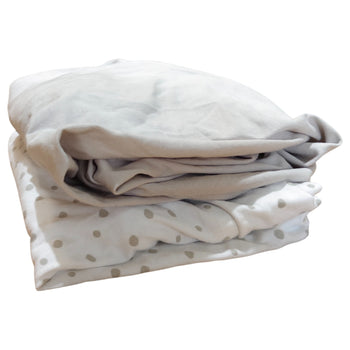 SnuzPod Fitted Sheets (Pack of 2) - Grey Spots