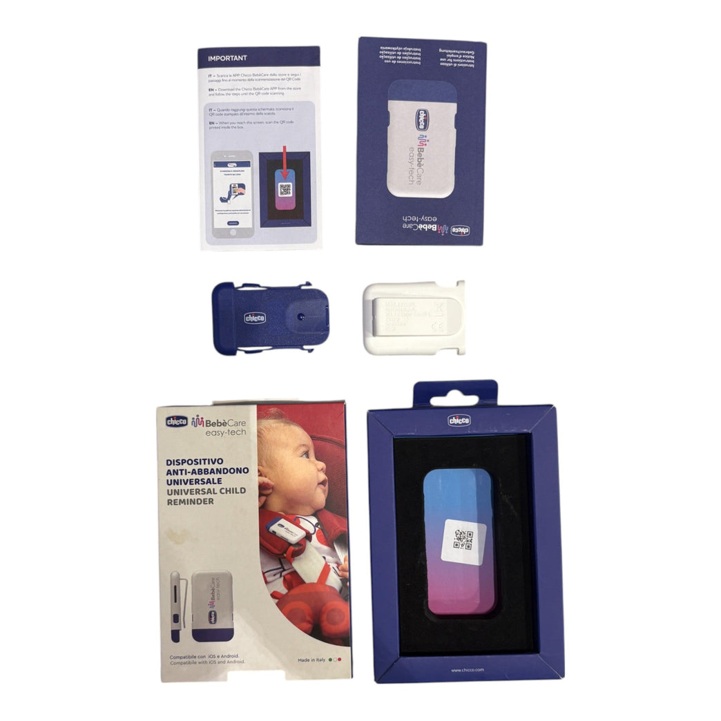 Chicco Bebe Care Easy Tech Blue - Universal Anti-Abandonment Child Car Seat Safety Device