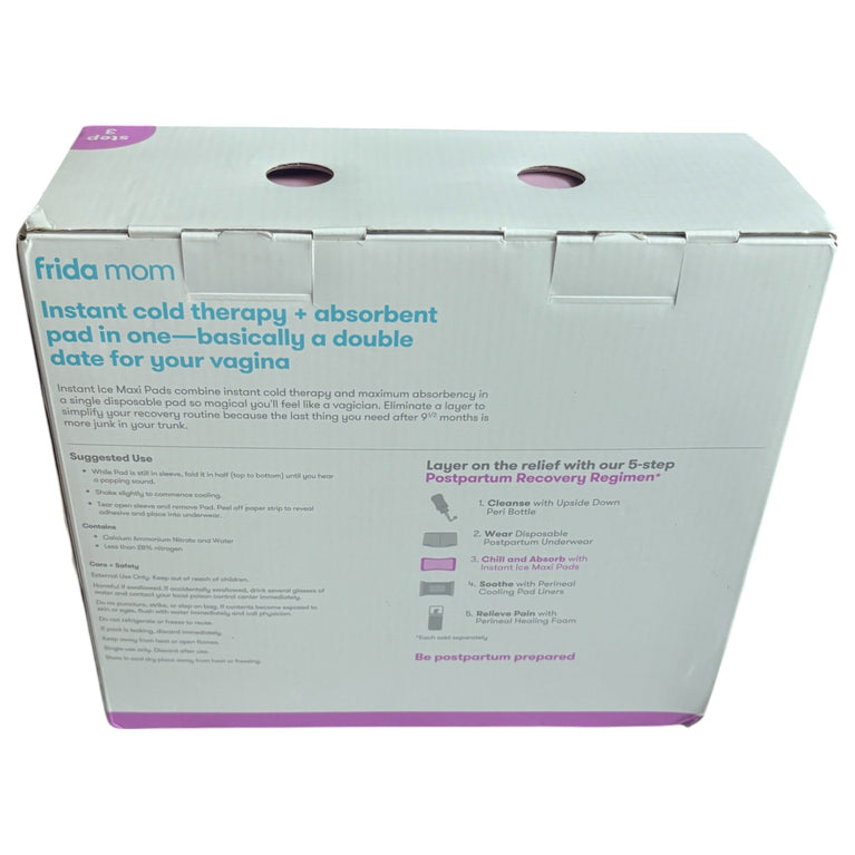 Frida Mom 2-In-1 Postpartum Absorbent Postpartum Perineal Ice Maxi Pads