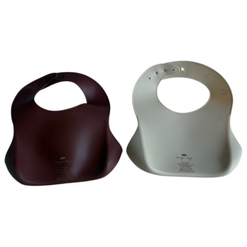 Konges Slojd Silicone Bib - Cherry / Mocha