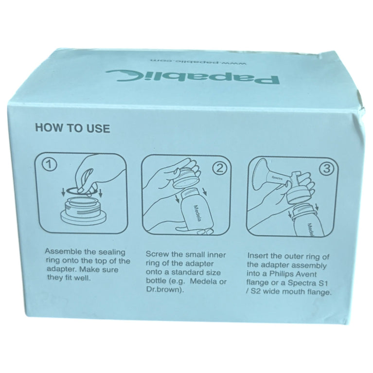 Papablic Leak-proof Pump Bottle Adapter for Standard Neck Bottles - 4 Pack