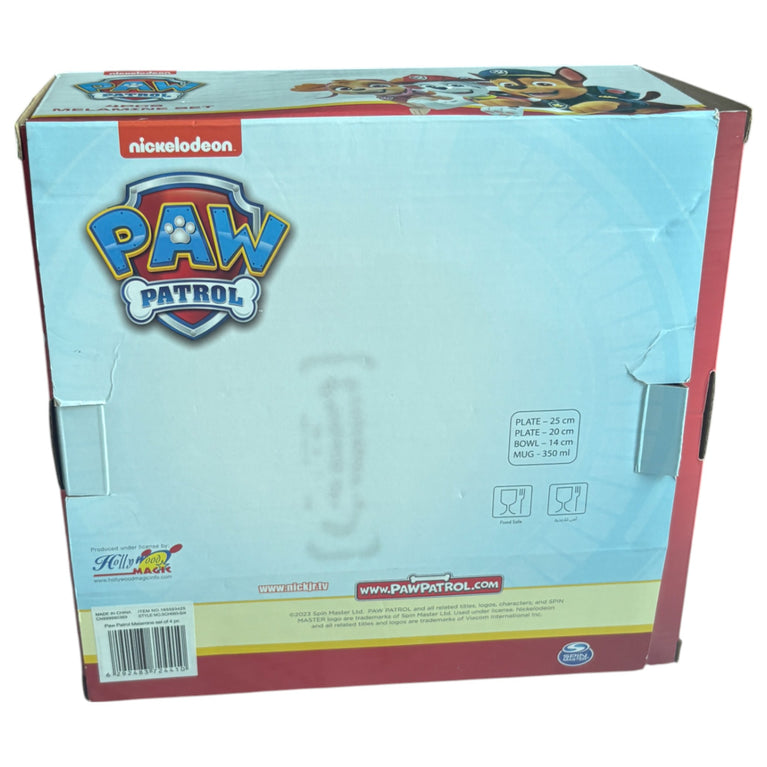 Paw Patrol 4-Piece Tableware Set