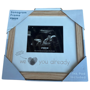 Reece Studio Thumbprint Sonogram Frame - Natural Wood