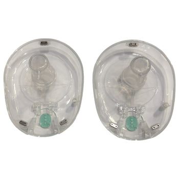 Willow 360 Breast Pump Flanges, Breast Shields (24mm) - Pack of 2
