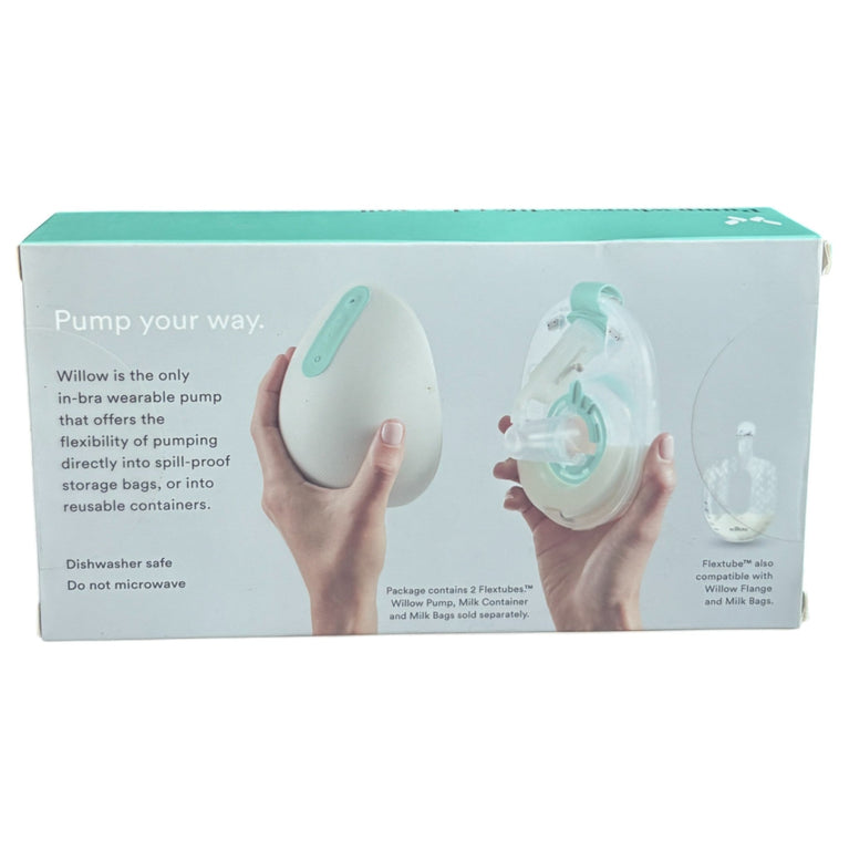 Willow Pump Breast Pump Flextubes for Hands-Free Pumping with The Willow Pump -2-Pack