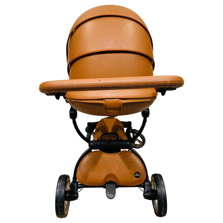 Mima-Xari-Max-2-in-1-Convertible-Stroller-+-Bassinet-Camel-/-Black-1-3