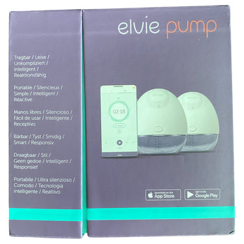 Elvie Double Electric Wearable Hands Free Breast Pump with Elvie Catch Breast Milk Silicone Cups