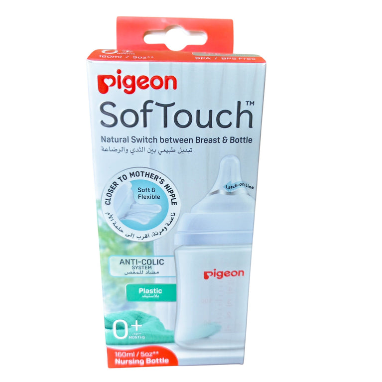 Pigeon Softouch Plastic Feeding Bottle - 160ml