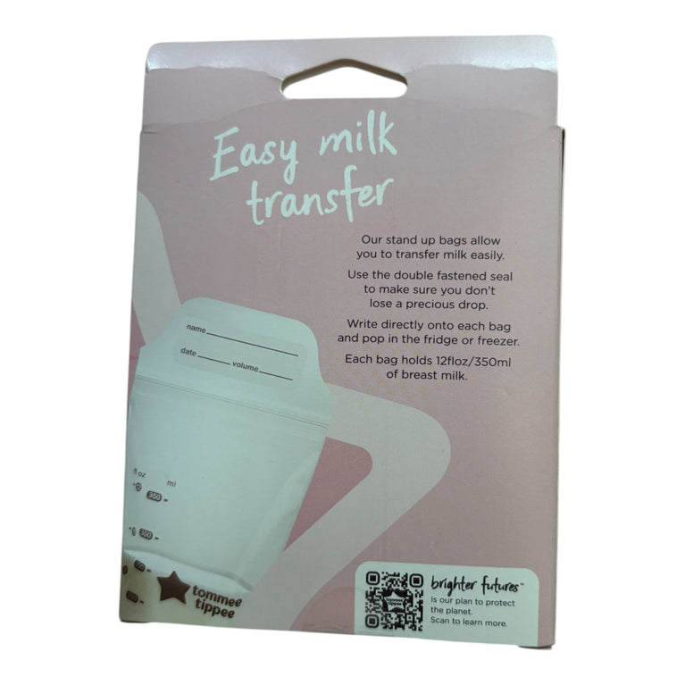 Tommee Tippee Closer to Nature Breast Milk Storage Bags - 36 Bags