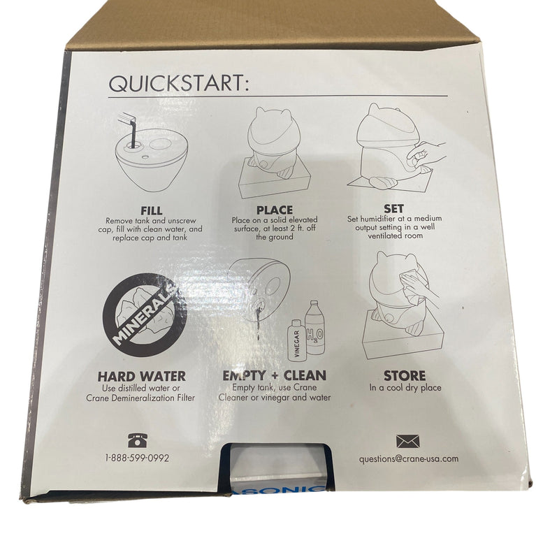 Crane Ultrasonic Humidifier - Pink
