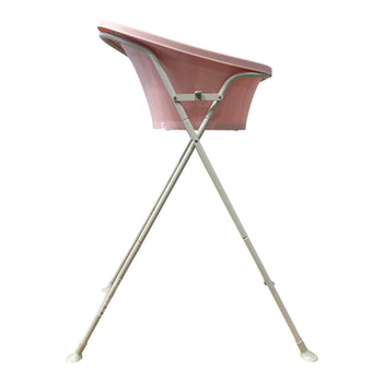 Shnuggle Baby Bath Tub + Foldable Bath Stand - Pink