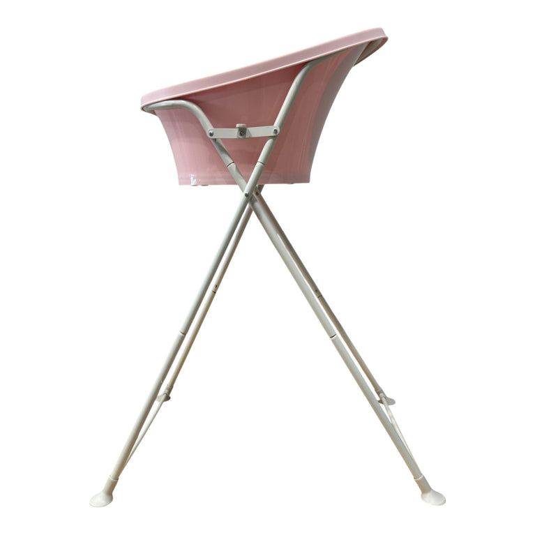 Shnuggle Baby Bath Tub + Foldable Bath Stand - Pink