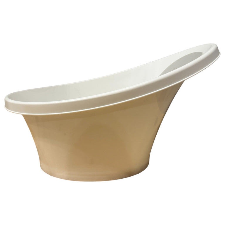 Shnuggle Baby Bath Tub + Foldable Bath Stand - White