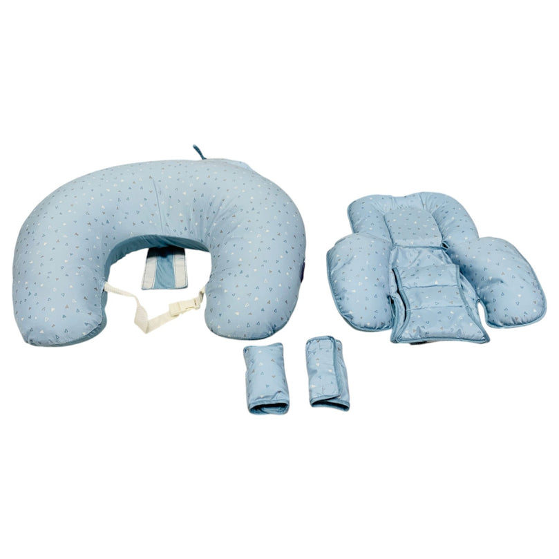 Clevamama-Nursing-Pillow-And-Baby-Nest-Blue-Stars-1-1