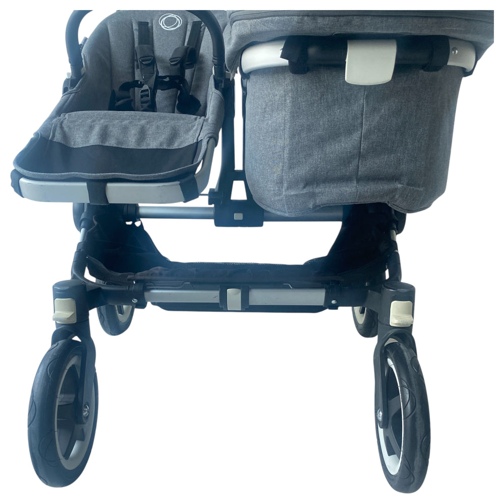 bugaboo donkey 2 blue melange Bugaboo Donkey 2 Duo Bundle - Grey Melange | Shop used Strollers in UAE