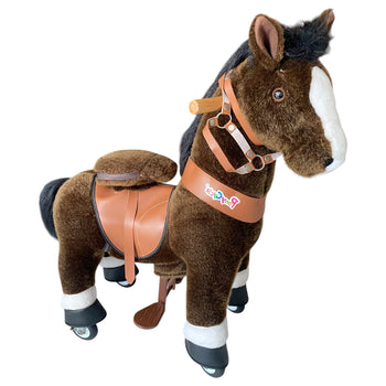 PonyCycle Riding Horse Toy Model U - Chocolate Brown