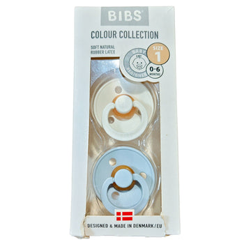 BIBS Colour Soother BPA Free Dummy Pacifier - Pack of 2