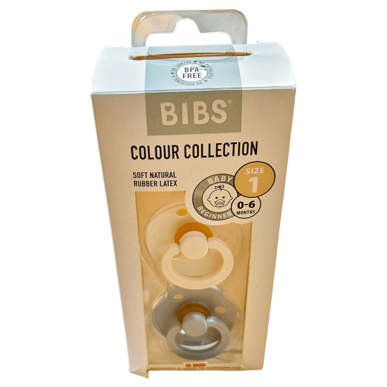 BIBS Colour Soother BPA Free Dummy Pacifier - Pack of 2