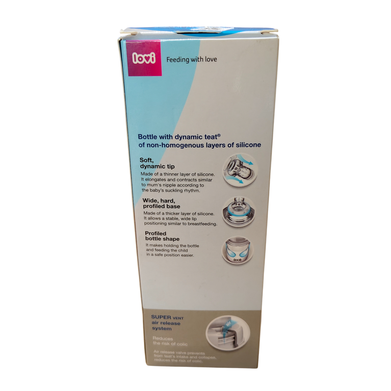 LOVI Medical+ Bottle With Dynamic Teat 330ML - 9m+