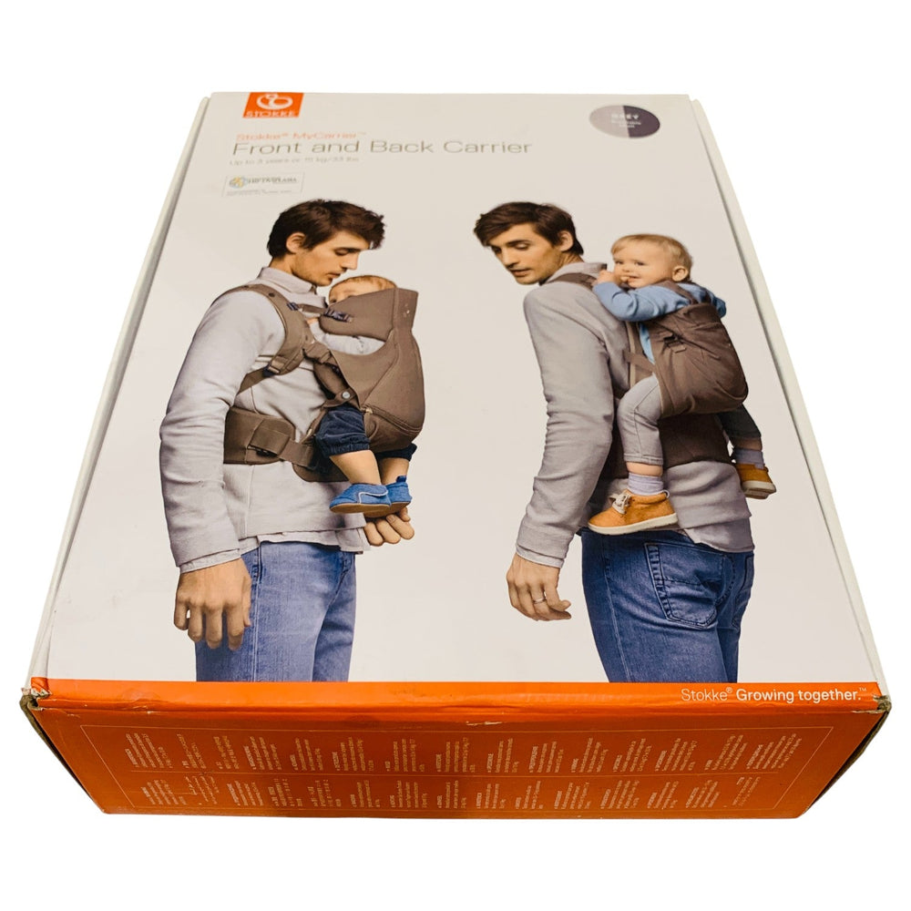 stokke my carrier front and back carrier Stokke MyCarrier Frontback - Grey | Shop used Baby Carriers & Wraps in UAE