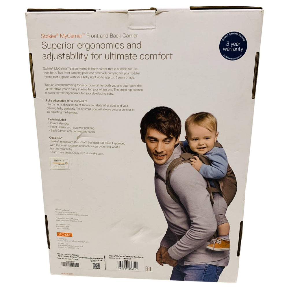 stokke my carrier front Stokke MyCarrier Frontback - Grey | Shop used Baby Carriers & Wraps in UAE