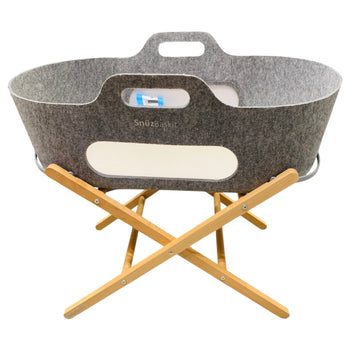 Snuz-Baskit-Moses-Basket-w/-Mattress-&-Stand-Set-Dark-Grey-5-2