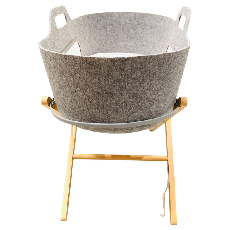 Snuz-Baskit-Moses-Basket-w/-Mattress-&-Stand-Set-Dark-Grey-5-3