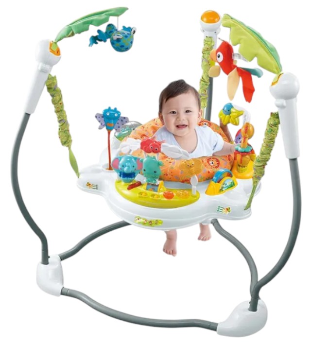 Little Learners Jungle Jumper With Lights & Music - Multicolor