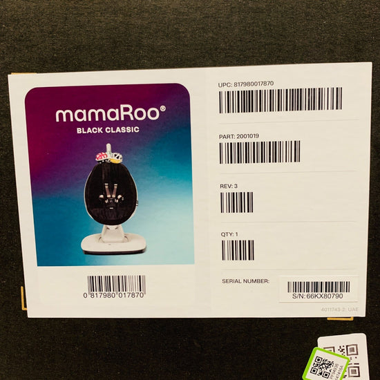 4Moms Mamaroo 5.0 - Multi-Motion Baby Swing - Black | Shop used ...