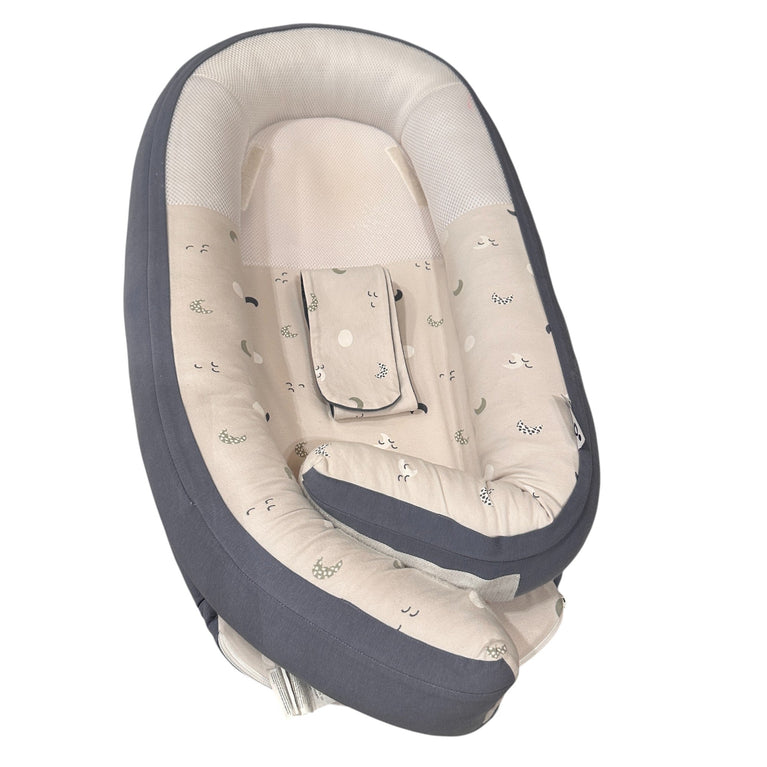 Doomoo Cocoon Baby Nest - Blue Grey Moon