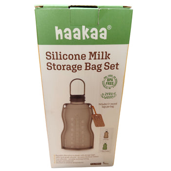 Haakaa - Reusable Silicone Milk Storage Bag - 260ml Pack of 5