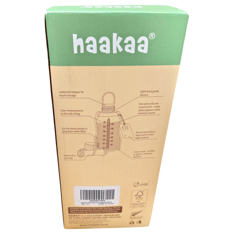 Haakaa - Reusable Silicone Milk Storage Bag - 260ml Pack of 5