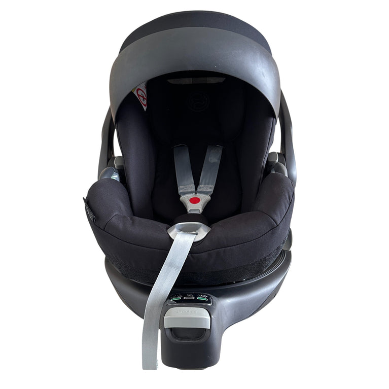 Cybex Cloud T i-Size Infant Car Seat - Sepia Black with Base T