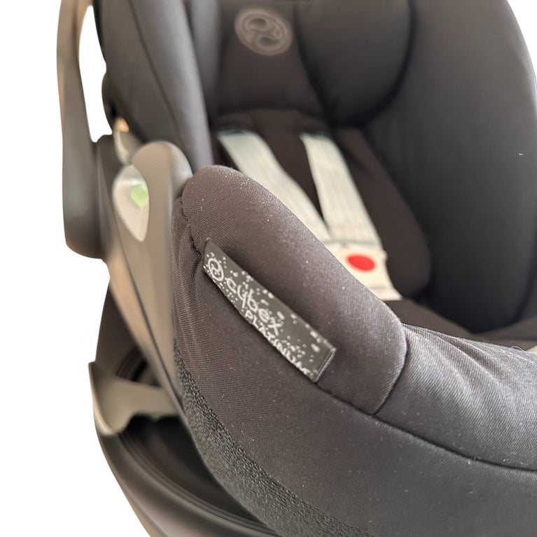 Cybex Cloud T i-Size Infant Car Seat - Sepia Black with Base T