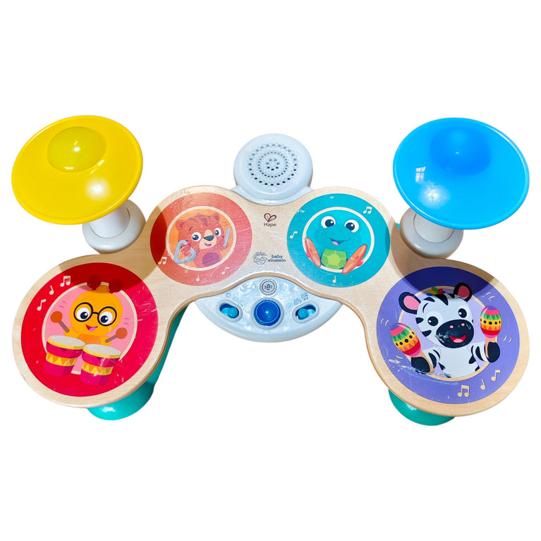 Hape Baby Einstein Together in Tune Drums Magic Touch Drum Set, Wireless Musical Toy
