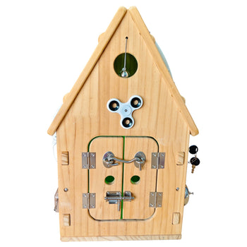 Montessori Busy House, Wooden Busy Board Toy
