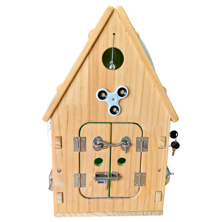 Montessori Busy House, Wooden Busy Board Toy