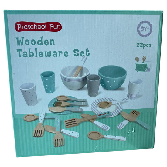 Preschool-Fun-Wooden-Tableware-Set-White/Mint-Combo-1-2