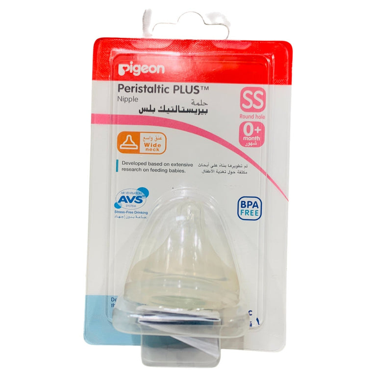 Pigeon-Softouch-Peristaltic-Plus-Wide-Neck-Nipple-(SS)-1-2
