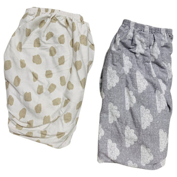 Snuz-SnuzPod-Moses-Basket/Pram-Fitted-Sheets-Pack-of-2-Cloud-Nine-2-1