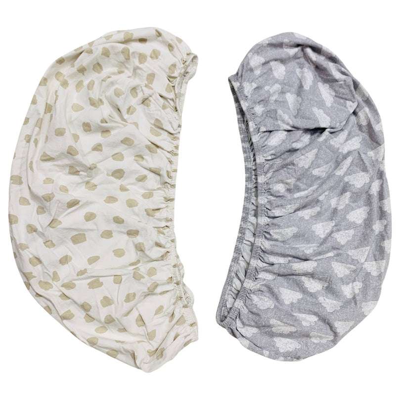 Snuz-SnuzPod-Moses-Basket/Pram-Fitted-Sheets-Pack-of-2-Cloud-Nine-2-3