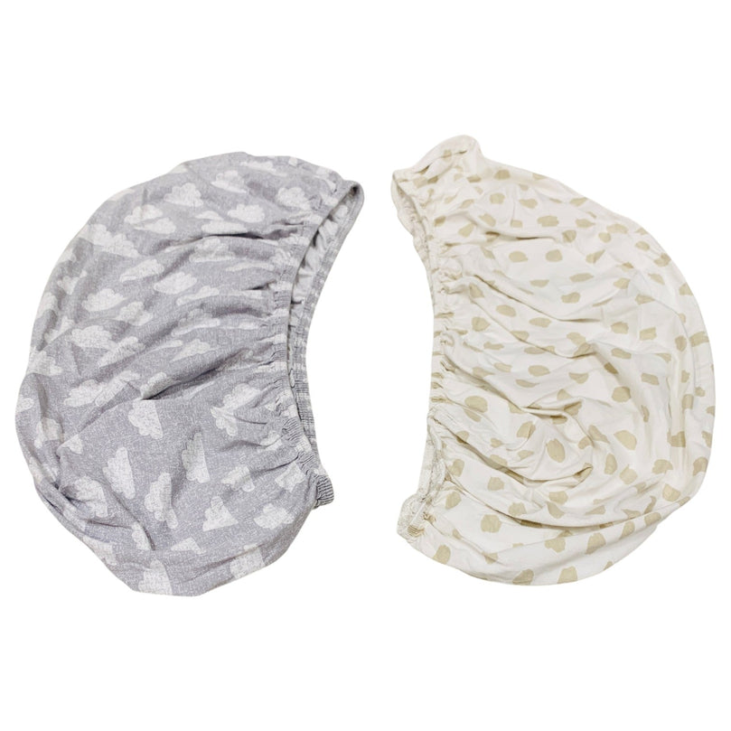 Snuz-SnuzPod-Moses-Basket/Pram-Fitted-Sheets-Pack-of-2-Cloud-Nine-2-4