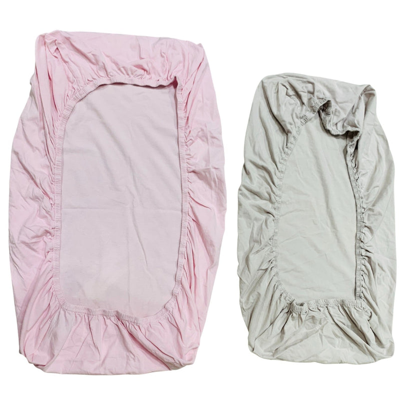 Snuz-Fitted-Sheets-Pack-of-2-Grey-&-Pink-1-4